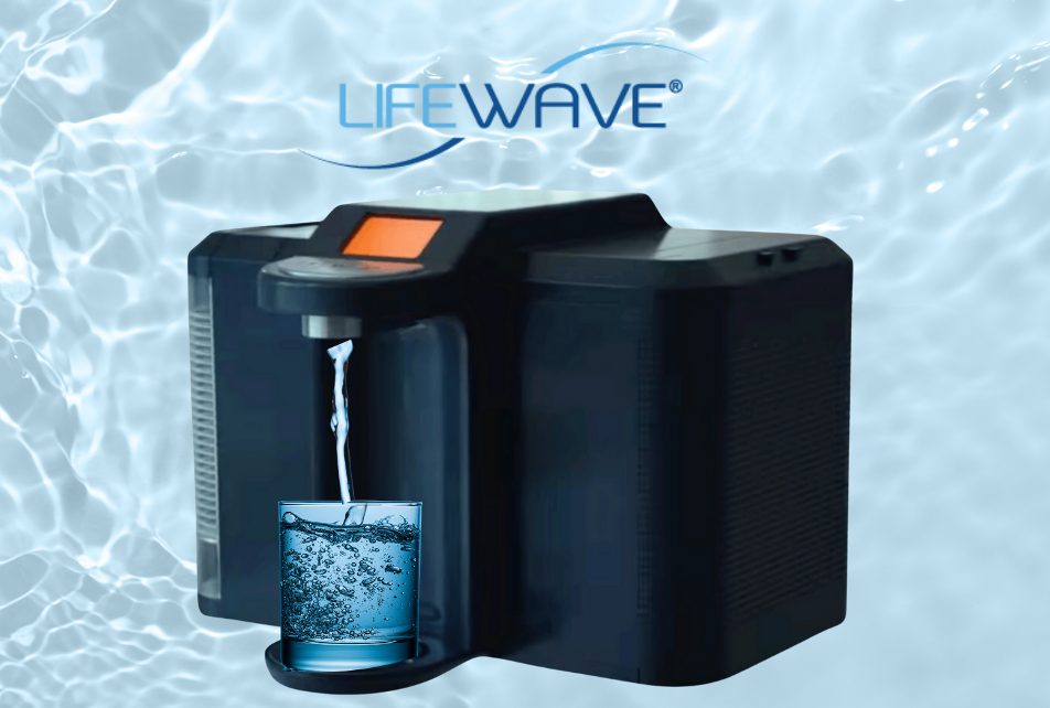 X20 vandmaskine fra lifewave vand som indeholder lys hos gopatch