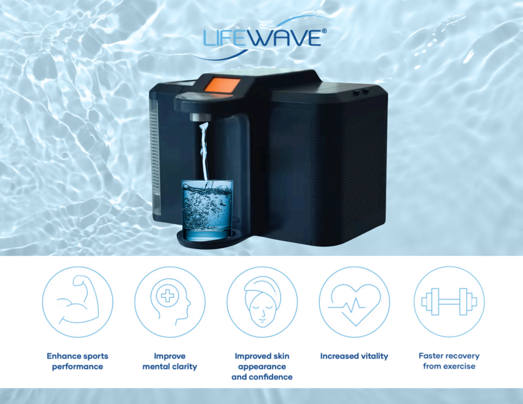 X20 vandmaskine fra lifewave vand som indeholder lys